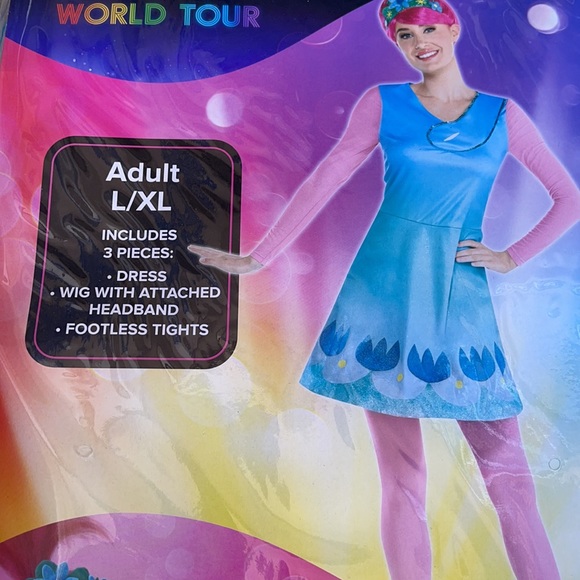 Trolls World Tour: Poppy Adult Costume! New! - Picture 8 of 10